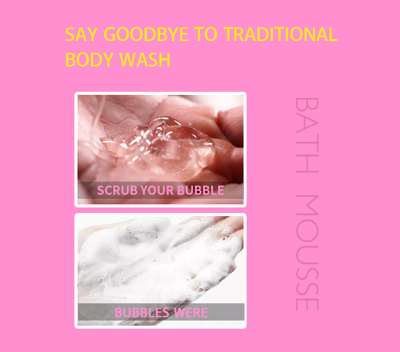 Niisutab Body Wash Shower Bubble Bath Foaming Cleanser Spray Mousse-6
