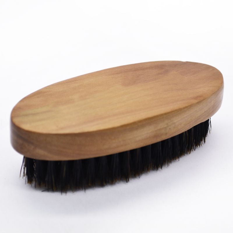 Custom Logo Wooden and Boar Bristle Beard Brush for Men Beard_3