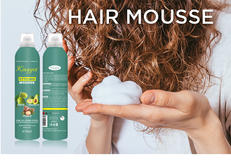 Natural olive oil herbal hair mousse spray-4
